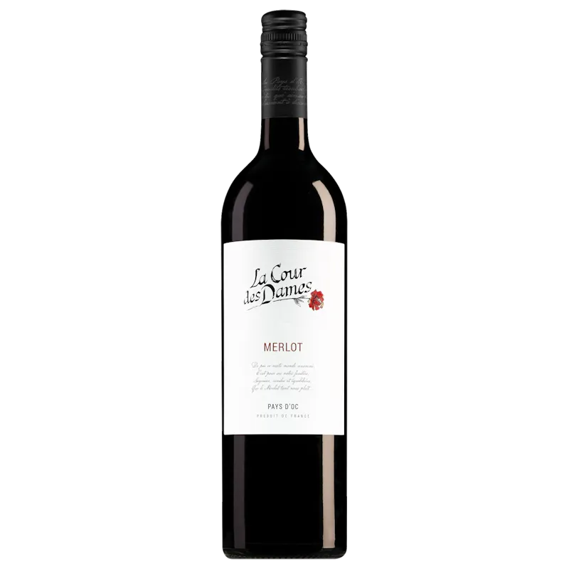 La Cour des Dames Merlot Pays d'Oc 2024 Rood 75cl