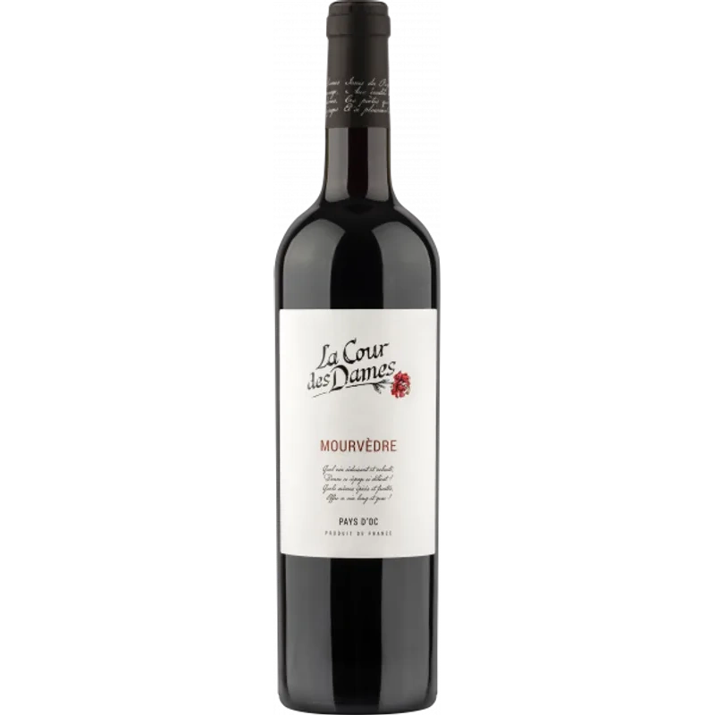La Cour des Dames Mourvèdre Pays d'Oc 2021 Rood 75cl