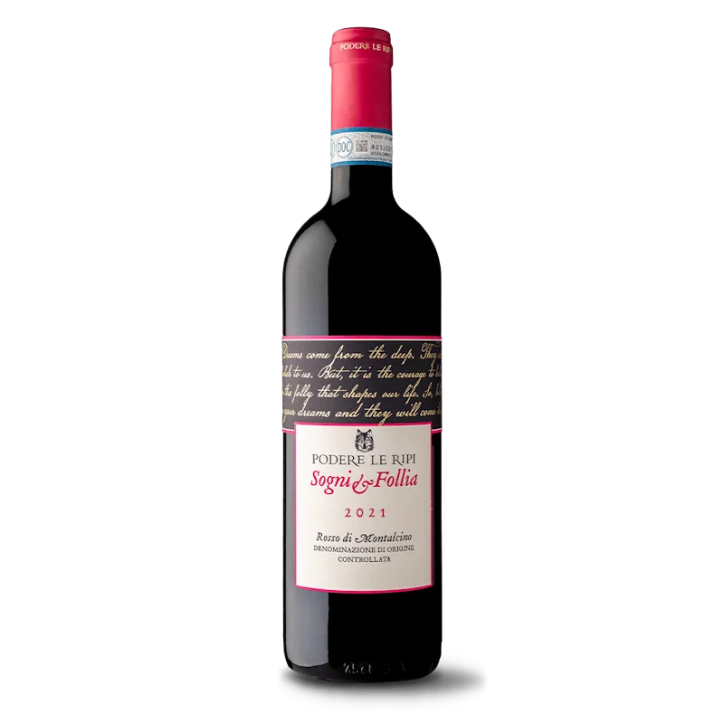 [004446] Le Ripi Sogni&Follia Rosso di Montalcino 2021 Rood 75cl