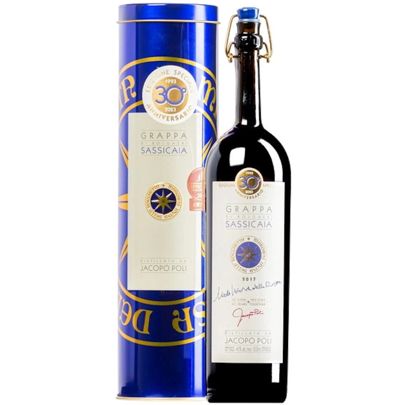 Sassicaia Grappa Jacopo Poli 40% 50cl