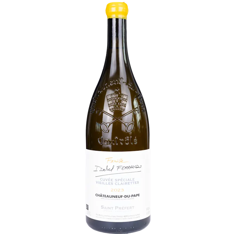 [004590] Isabel Ferrando Châteauneuf-du-Pape Vieilles Clairettes 2023 Wit 150cl